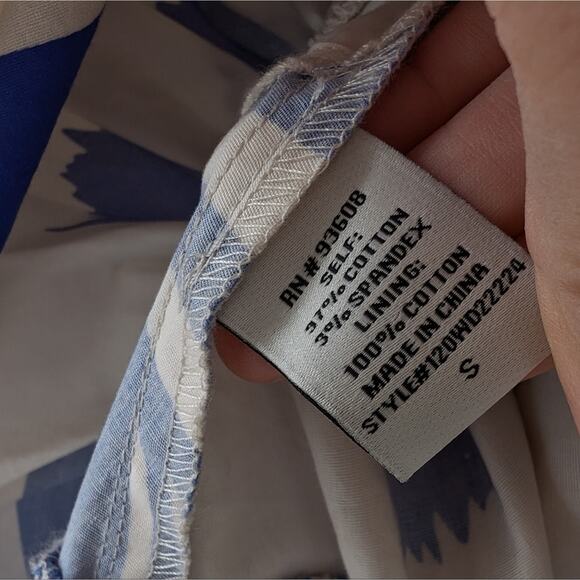 Willow Kate Cream/Blue Tiered Sleeveless Midi Dress, size S - Picture 9 of 13